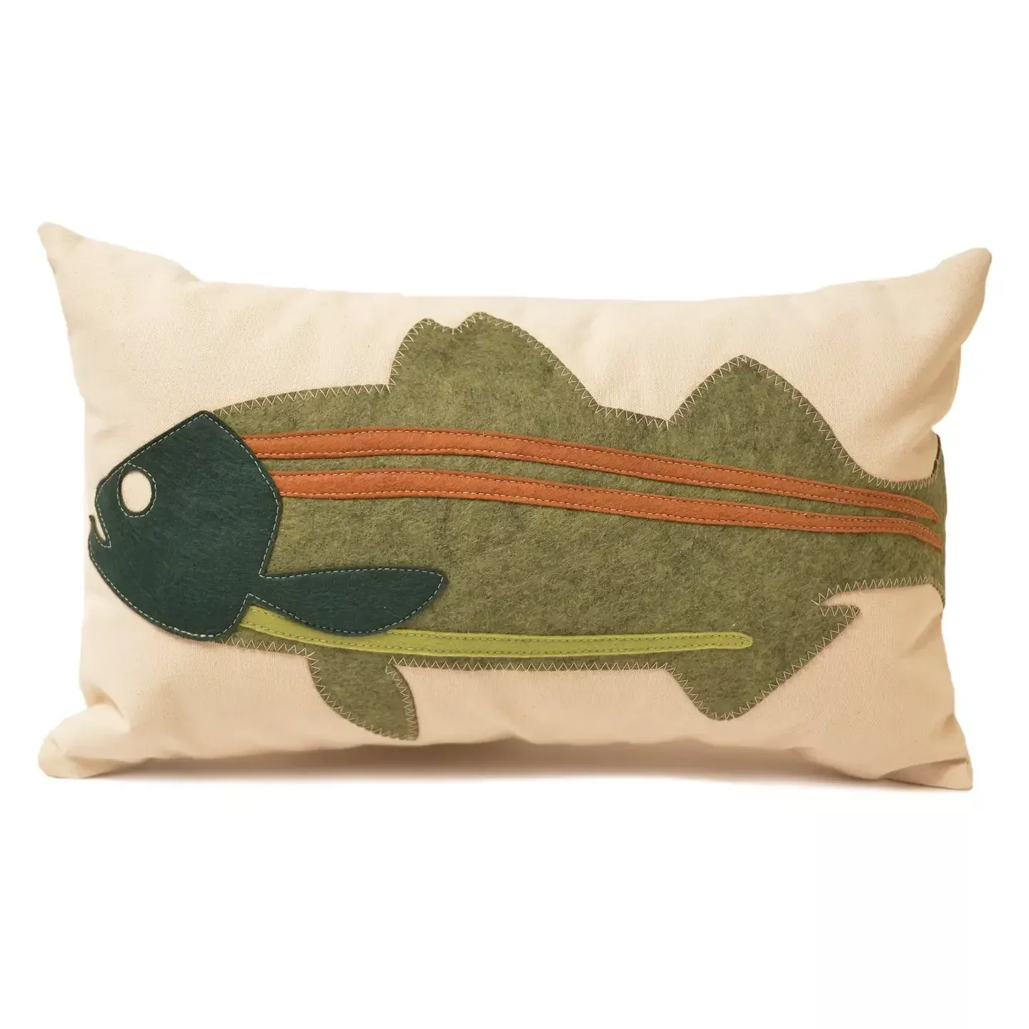 Striped Bass Lake House Lumbar Pillow