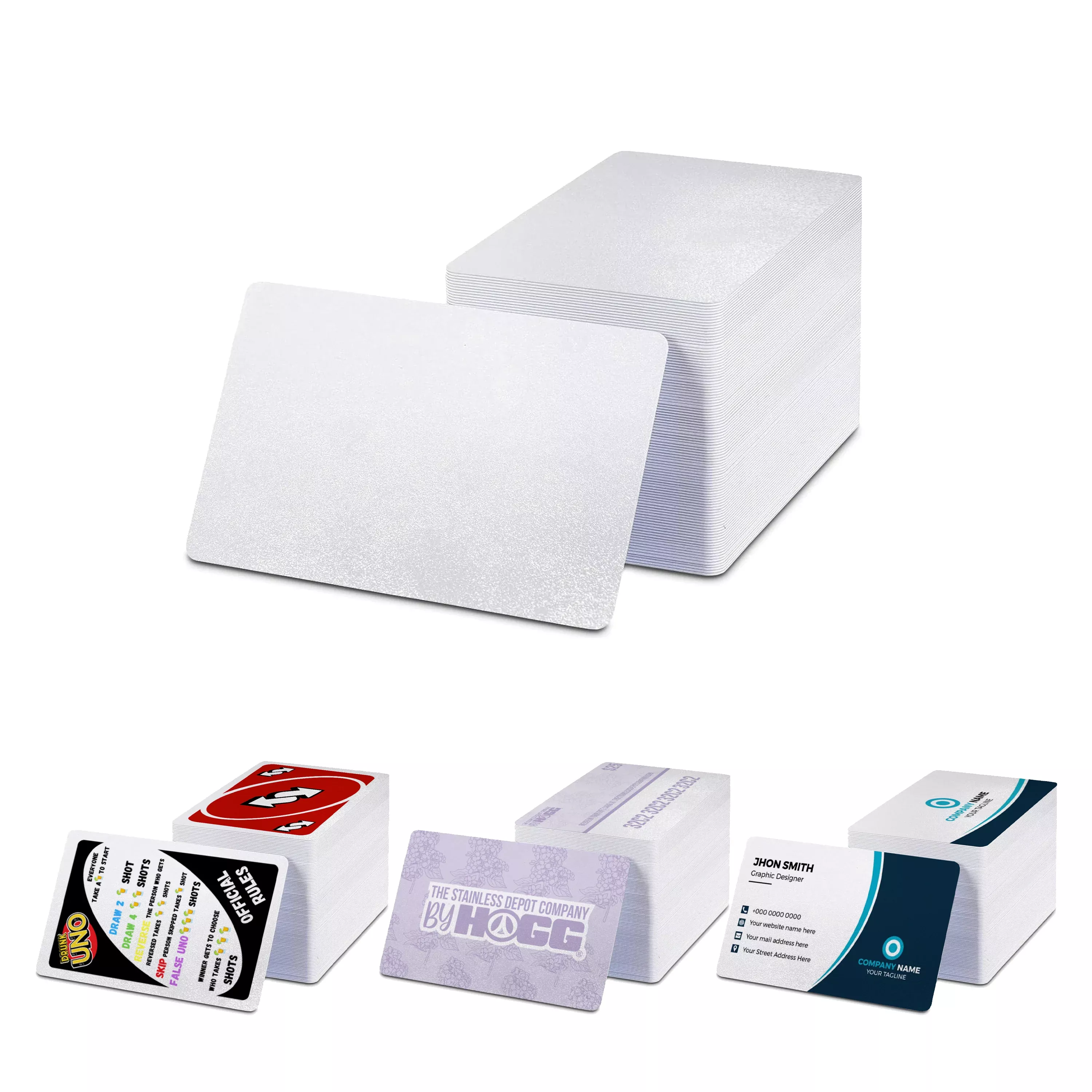 Sublimatable Business/Playing/Gift Cards (100 Pack)