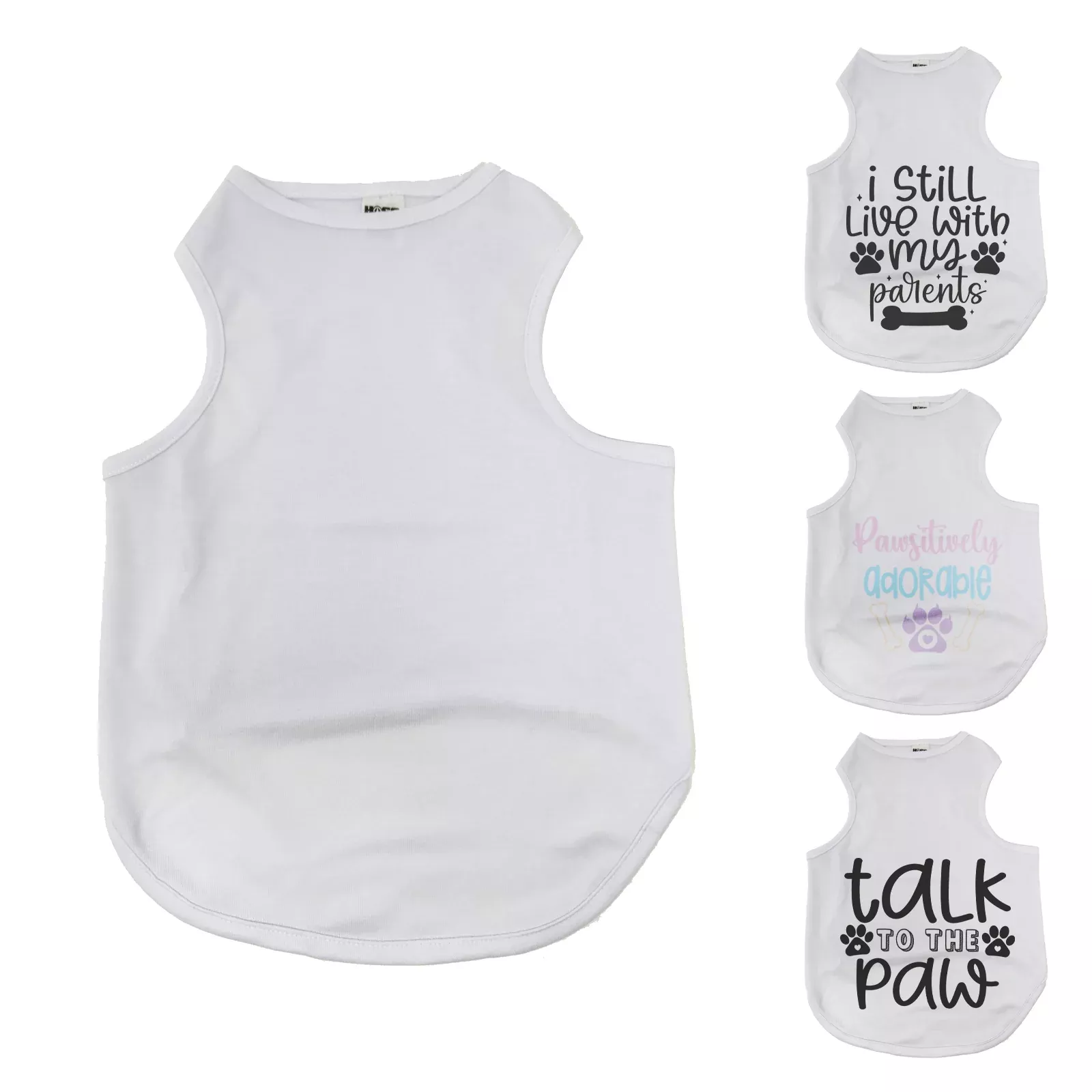 Sublimatable Pet Tank Top - Large