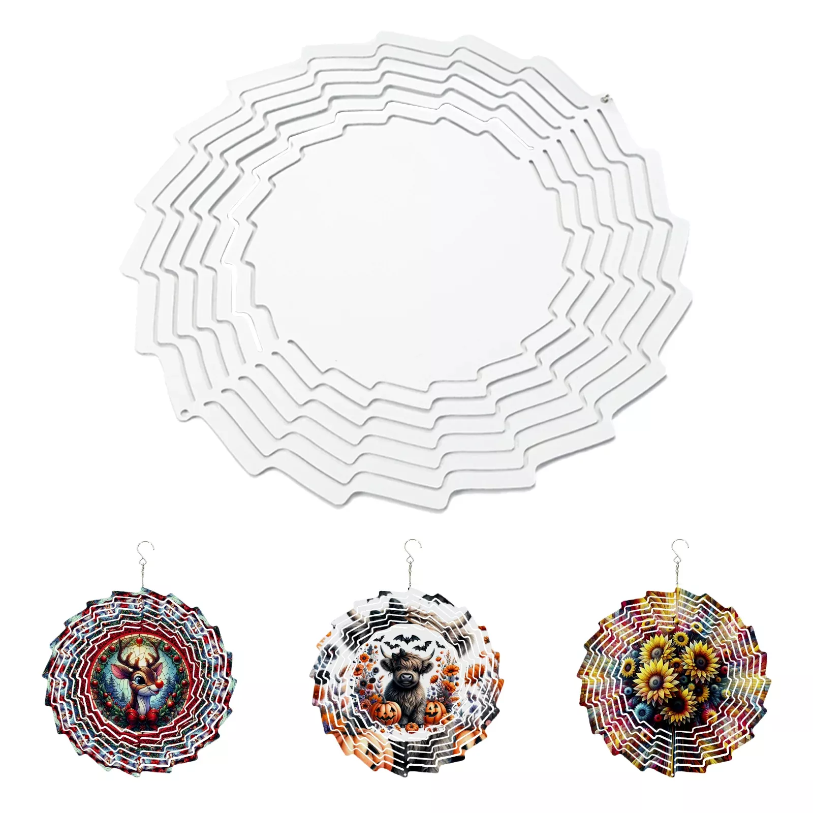 Sublimatable Wind Spinners