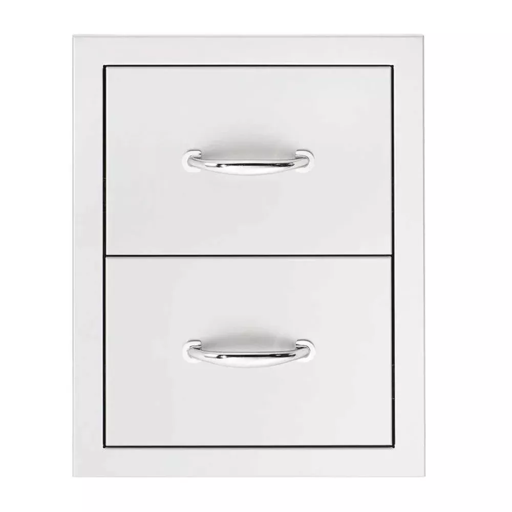 Summerset 17" Double Drawer Masonry Frame Return