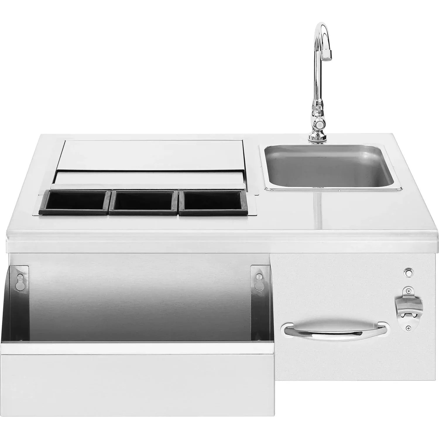 Summerset 30-Inch Stainless Steel Built-In Beverage Center