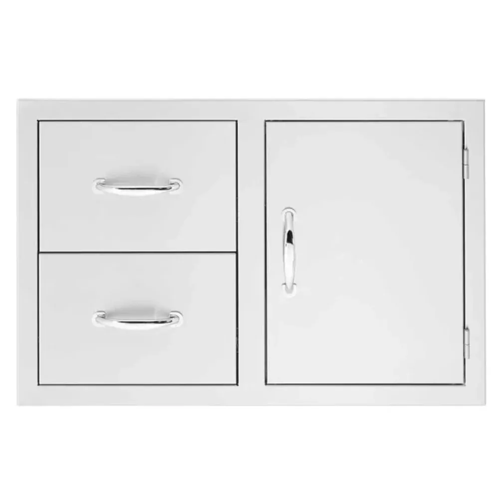 Summerset 33" 2-Drawer & Access Door Combo Masonry Frame Return
