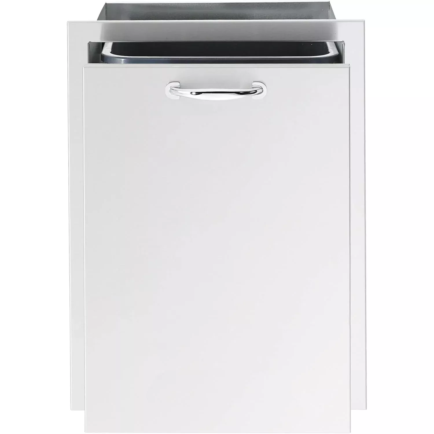 Summerset TD2-20 20-Inch Stainless Steel Roll-Out Double Trash & Recycling Bin