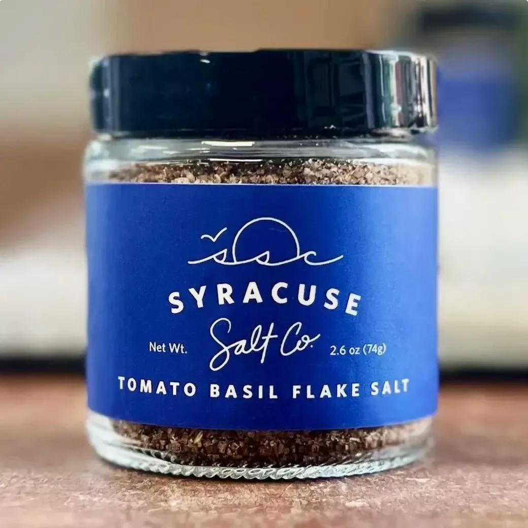 Syracuse Salt Co. Tomato Basil Flake Salt 2.5oz