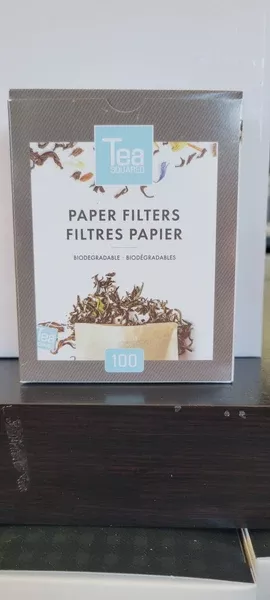 Tea Squared Paper Filters (100/Box)