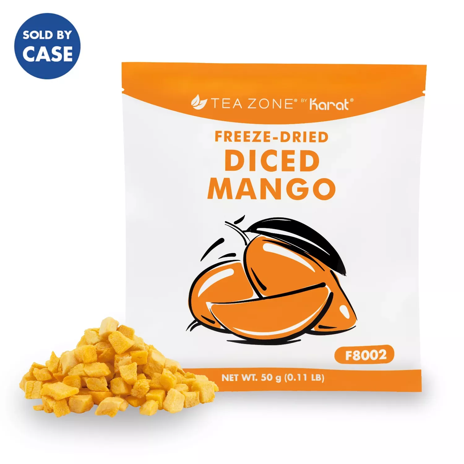 Tea Zone Freeze-Dried Mango, Diced - Case of 12 bags