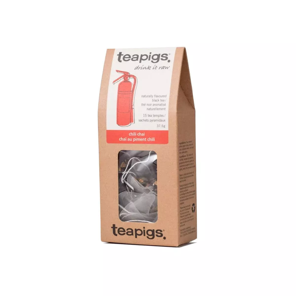 TeaPigs Chilli Chai Loose Leaf Tea Sachets (Box of 15)