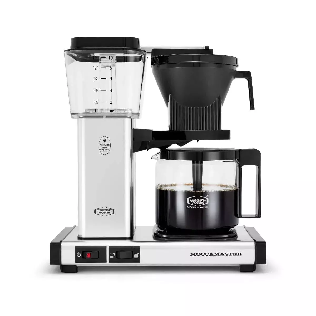 Technivorm Moccamaster KBGV Select Glass Carafe Brewer 53941 (Polished Silver)