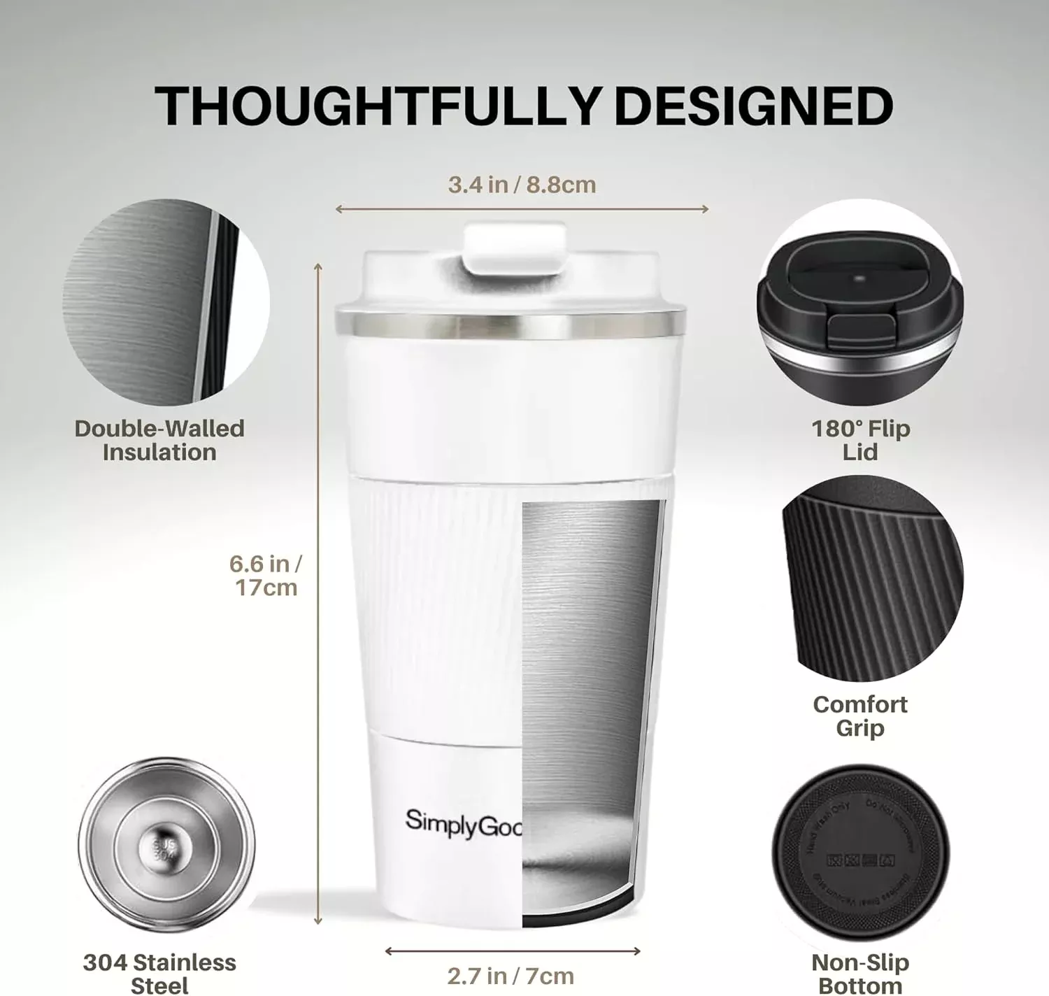 The Thermal Mug, White