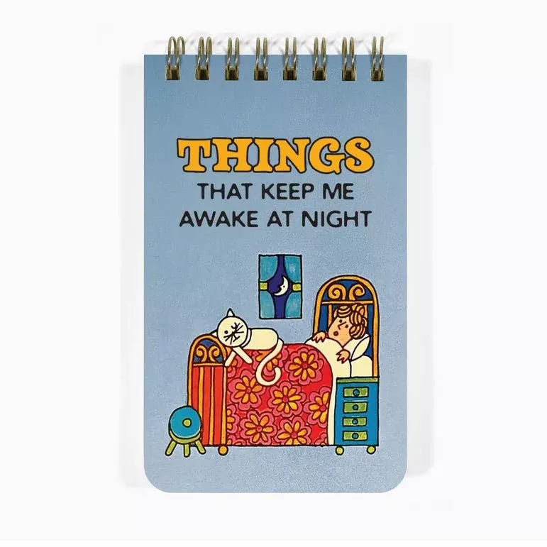 Things That Keep Me Awake at Night Mini 3x5" Spiral Notepad