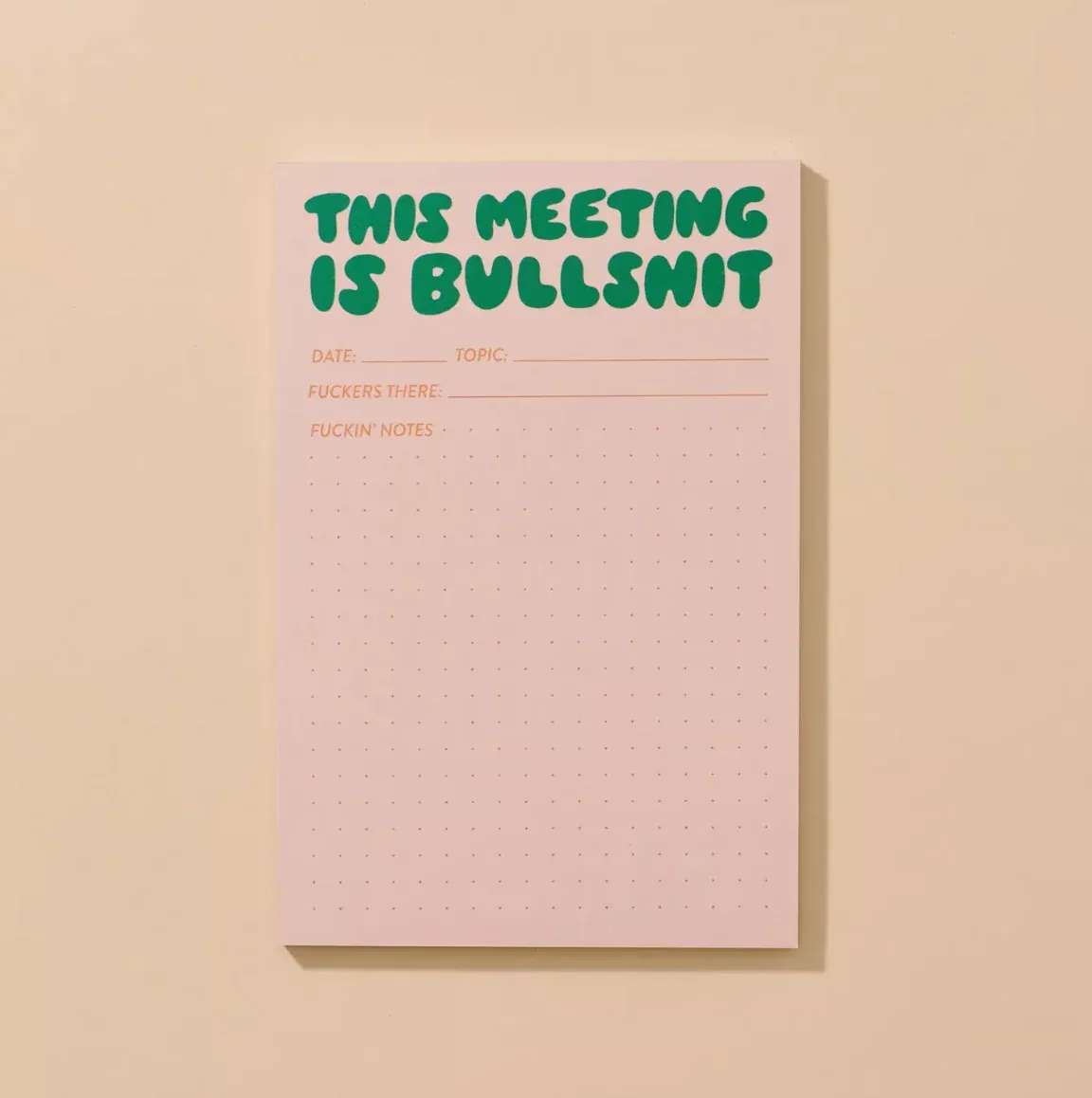 This Meeting Is Bullshit Notepad