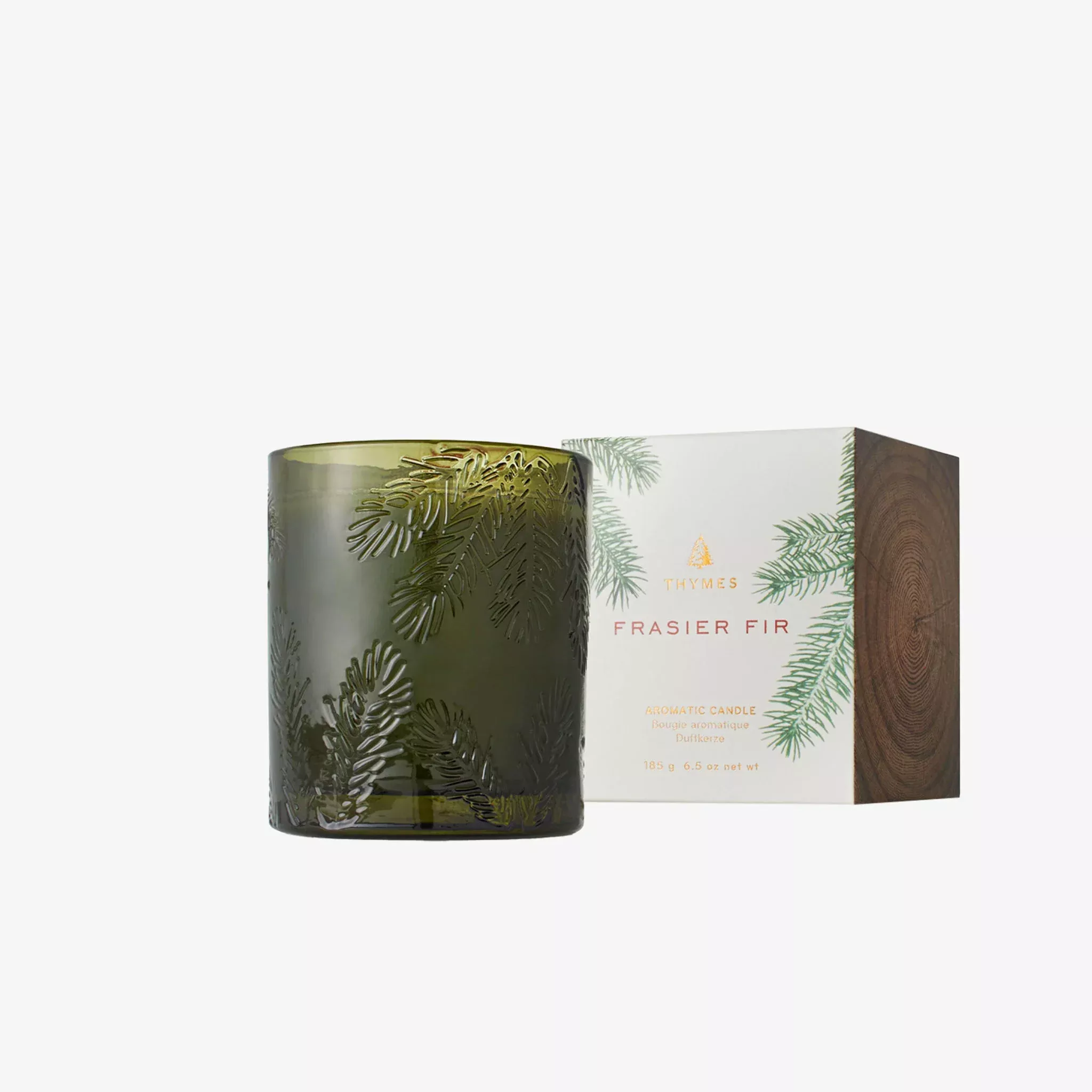 Thymes Frasier Fir Green Glass Candle