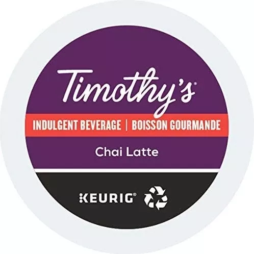 Timothy's - Chai Latte K-Cups 24 Pack