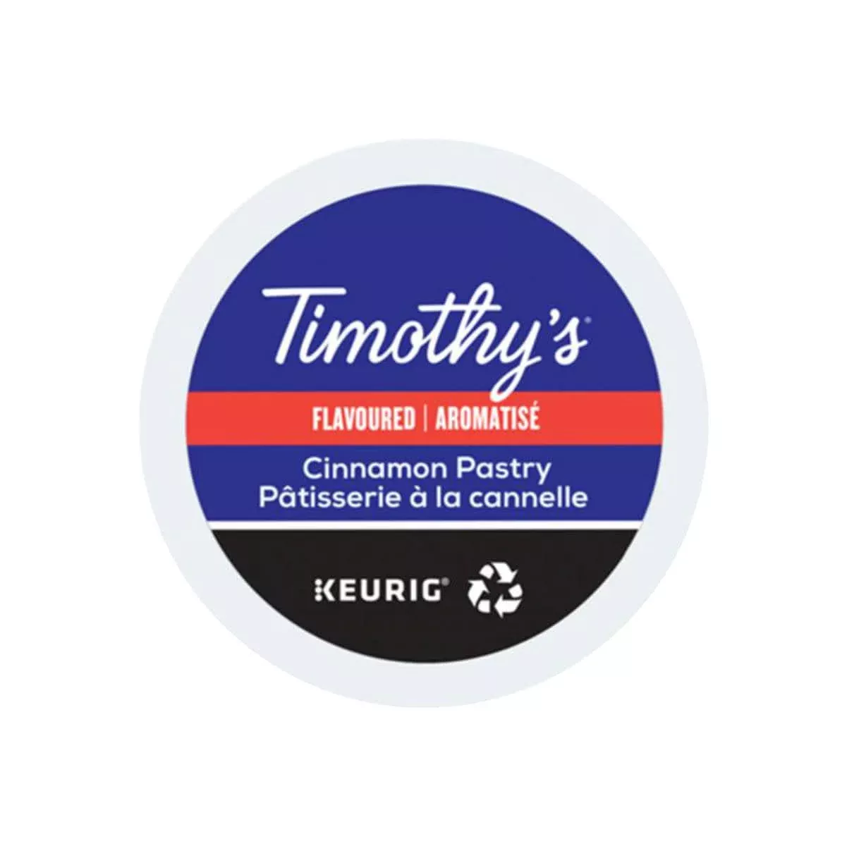 Timothy's Cinnamon Pastry K-Cup Recyclable Pods (Box of 24)