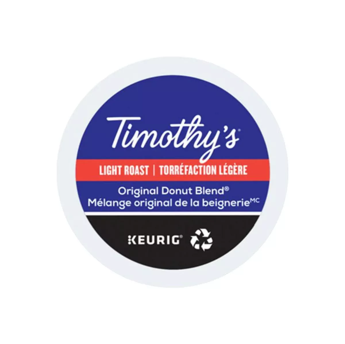 Timothy's Original Donut Blend K-Cup Recyclable Pods (Box of 24)
