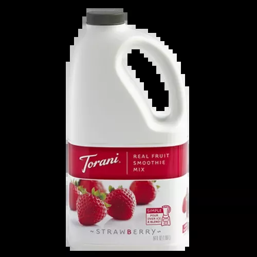 Torani Strawberry Real Fruit Smoothie Mix - Bottle (64oz)