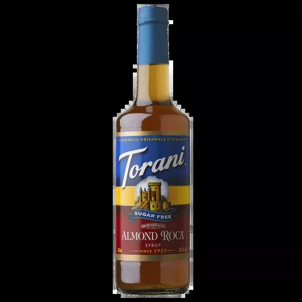 Torani Sugar Free Almond Roca Syrup - Bottle (750 mL)