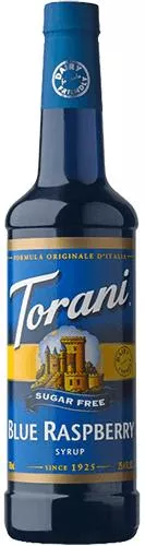 Torani Sugar Free Blue Raspberry PLASTIC 750 mLDISC