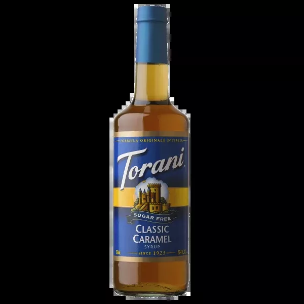 Torani Sugar Free Classic Caramel Syrup - Bottle (750mL)