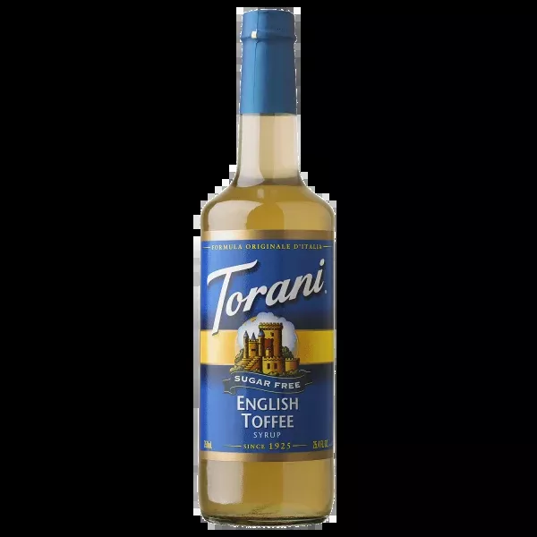 Torani Sugar Free English Toffee Syrup - Bottle (750mL)