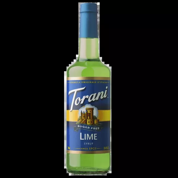 Torani Sugar Free Lime Syrup - Bottle (750mL)