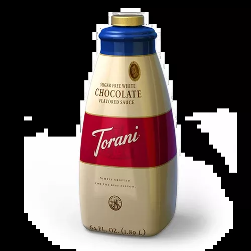Torani Sugar Free White Chocolate Sauce - Bottle (64oz)