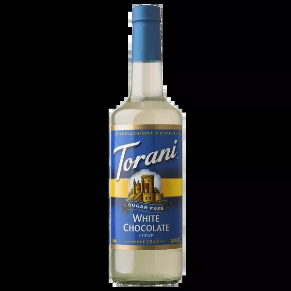 Torani Sugar Free White Chocolate Syrup - Bottle (750mL)