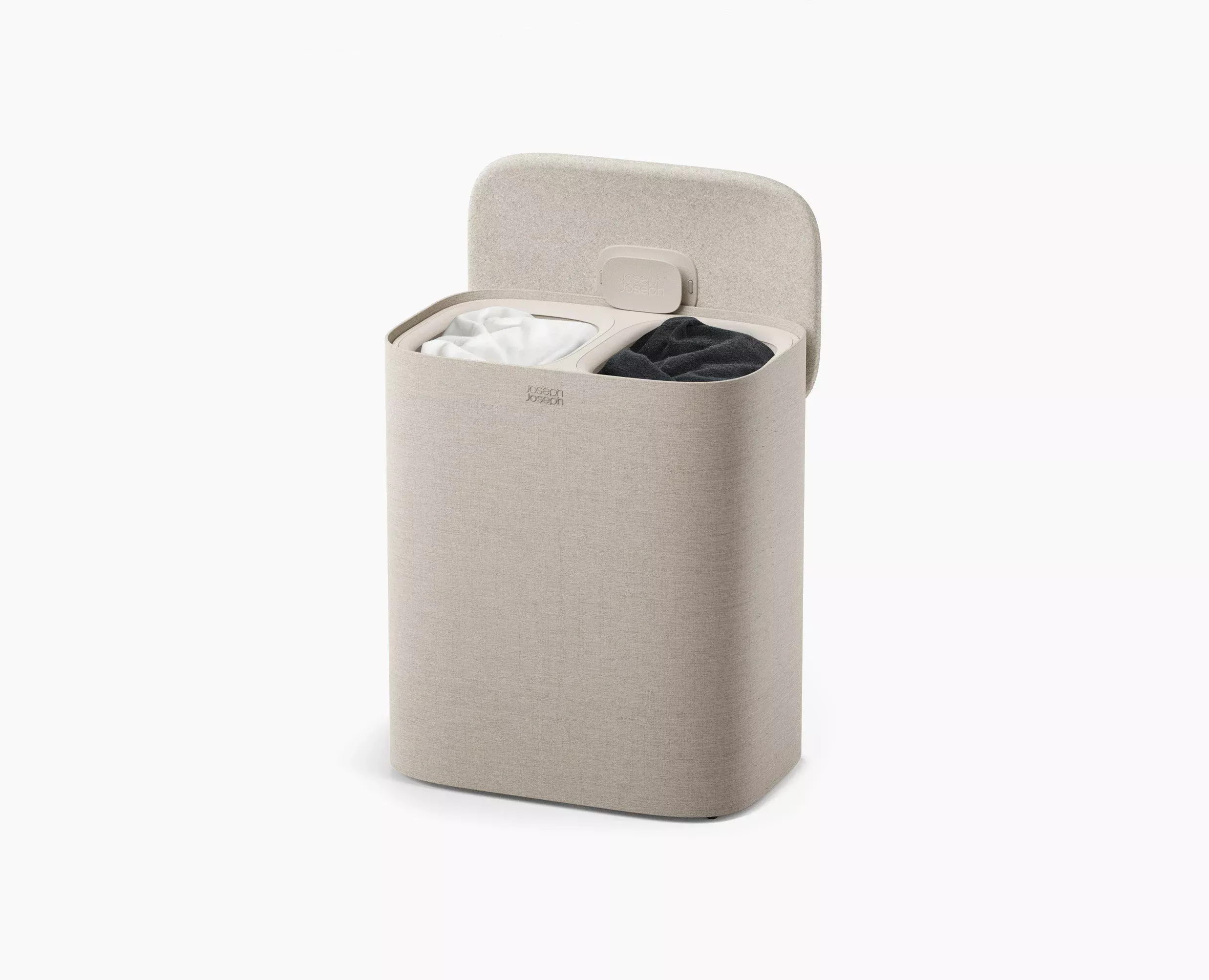 Tota 2 Twin 90L Pale Mushroom Laundry Separation Basket