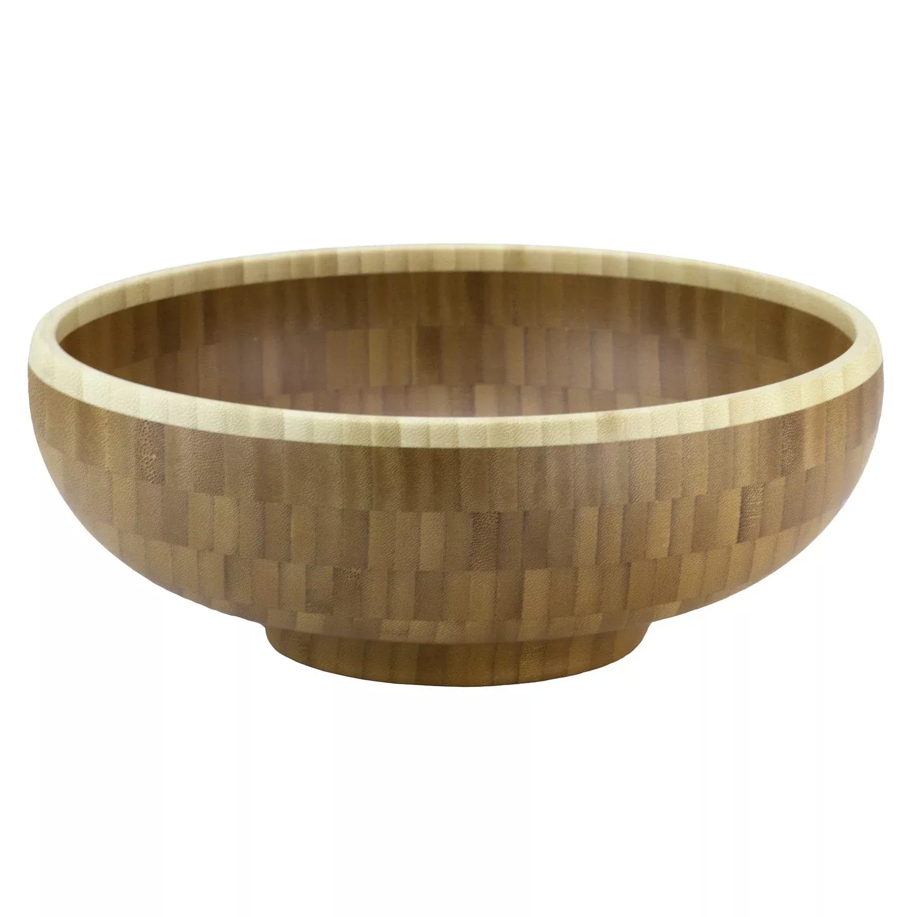 Totally Bamboo Classic Medium Bamboo Serving Bowl – 10"Dia. x 3-1/2"