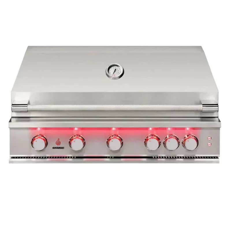 TrueFlame 40-Inch 5-Burner Built-In Gas Grill
