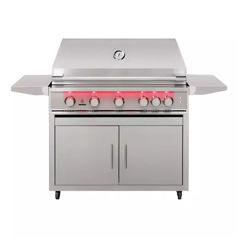 TrueFlame 40-Inch 5-Burner Freestanding Gas Grill