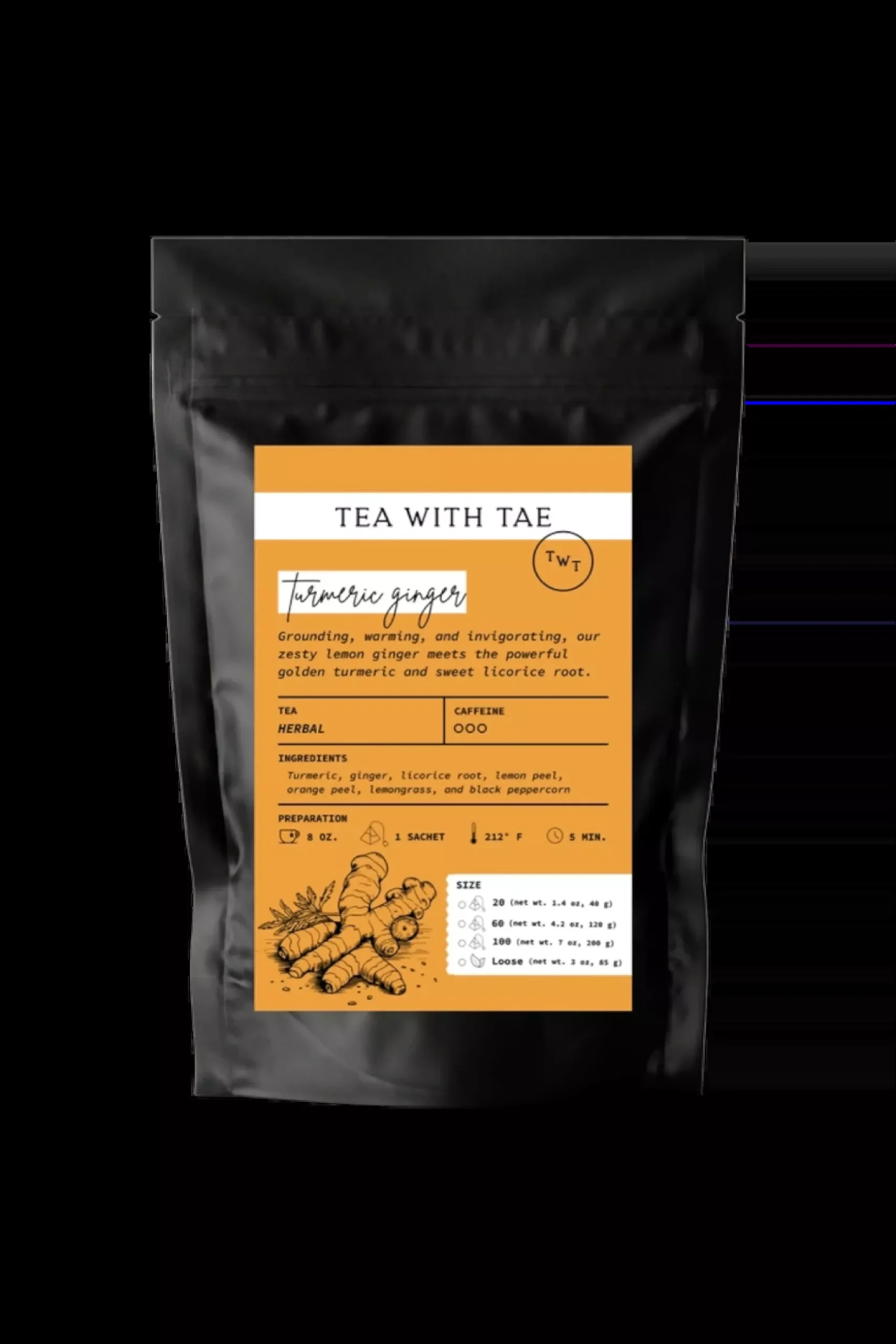 Turmeric Ginger Tea Pouch