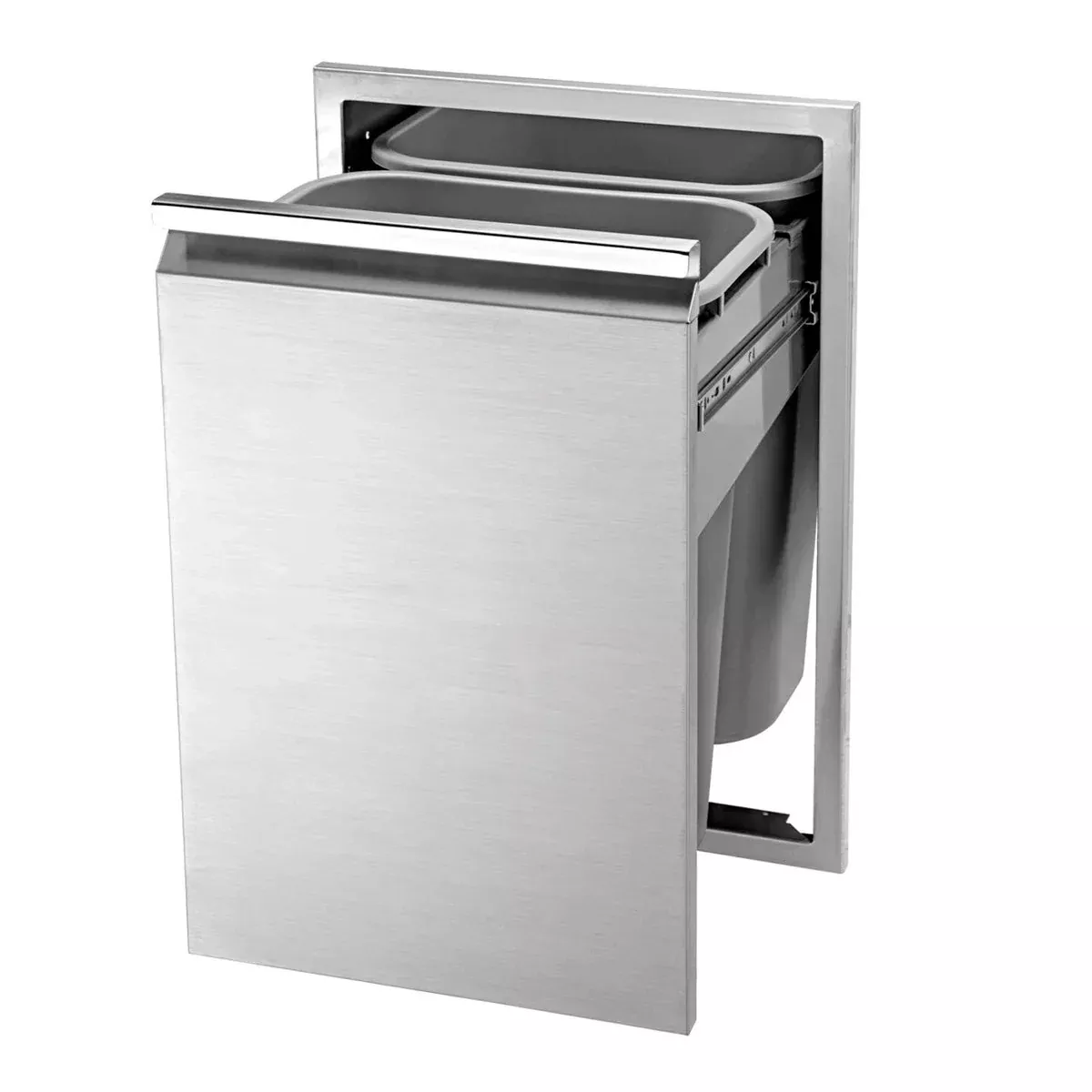 Twin Eagles 18-Inch Stainless Steel Double Trash Cabinet