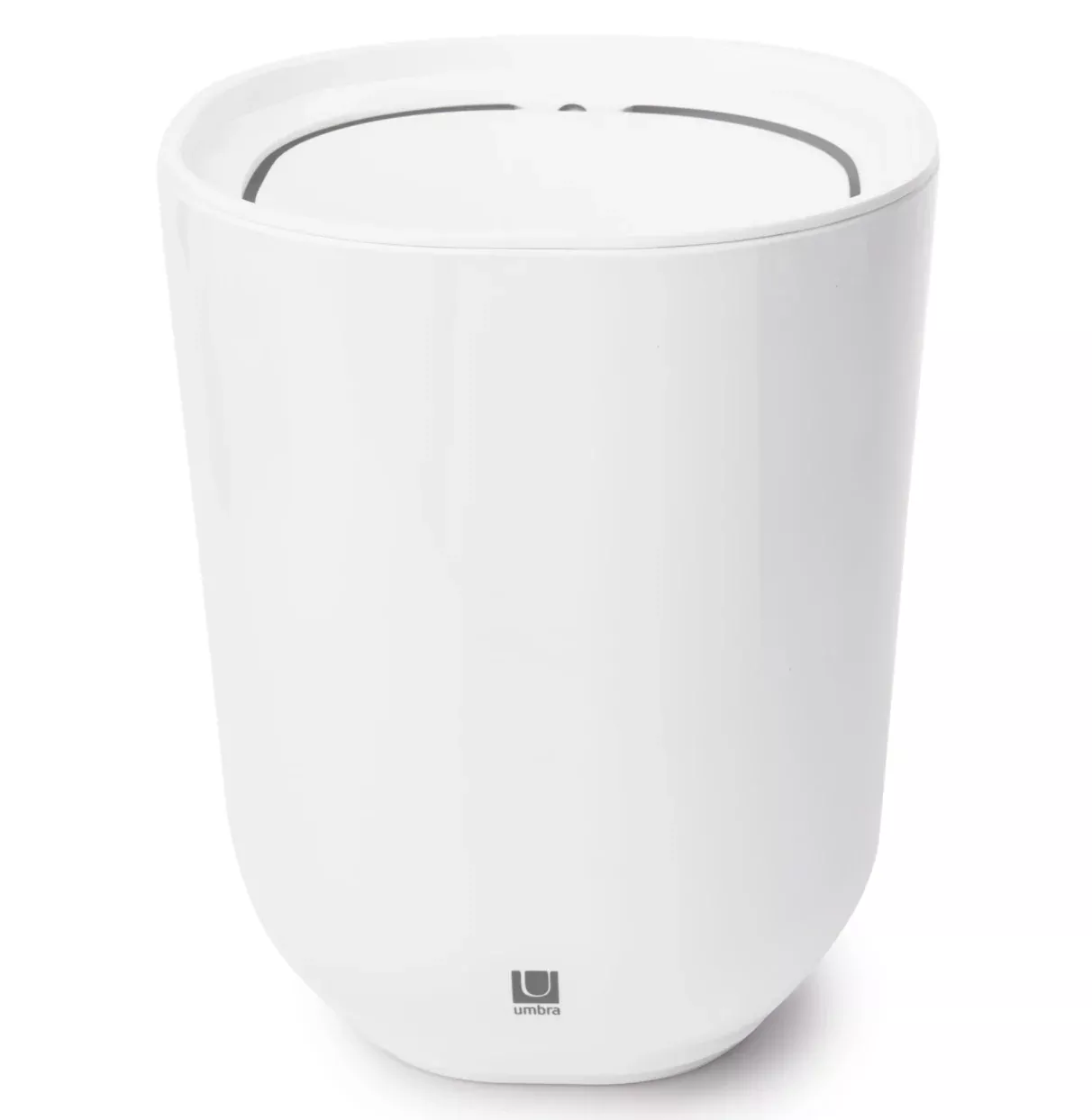 Umbra Covered Waste Can – 1.7 Gallon – White