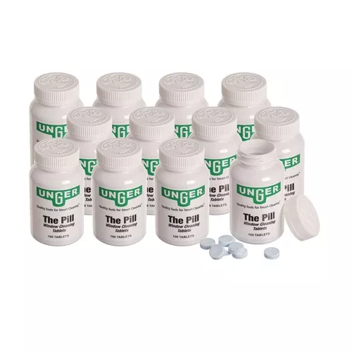 Unger UNGPLBTL Pill Window Cleaning Tablets (12/Carton)