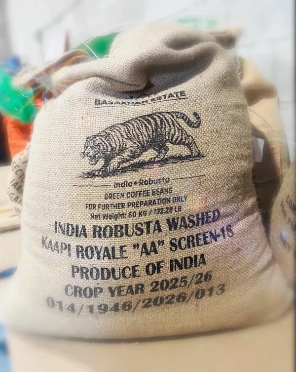 Unroasted - Indian Robusta Parchment Kaapi Royale SC18