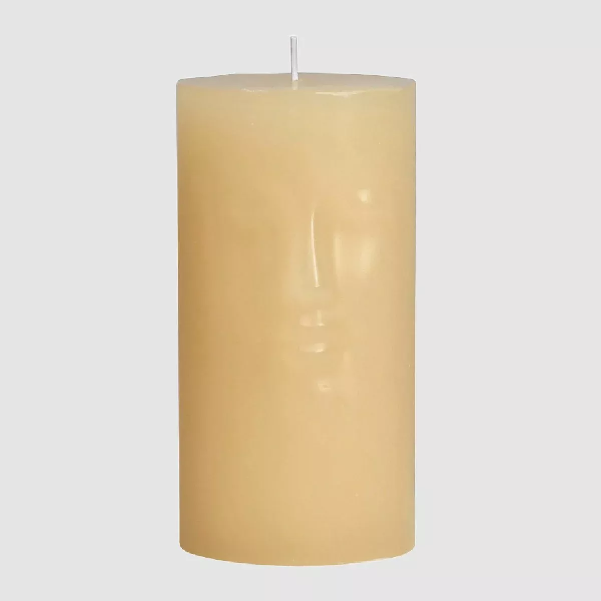 Unscented 6" Face Pillar Candle