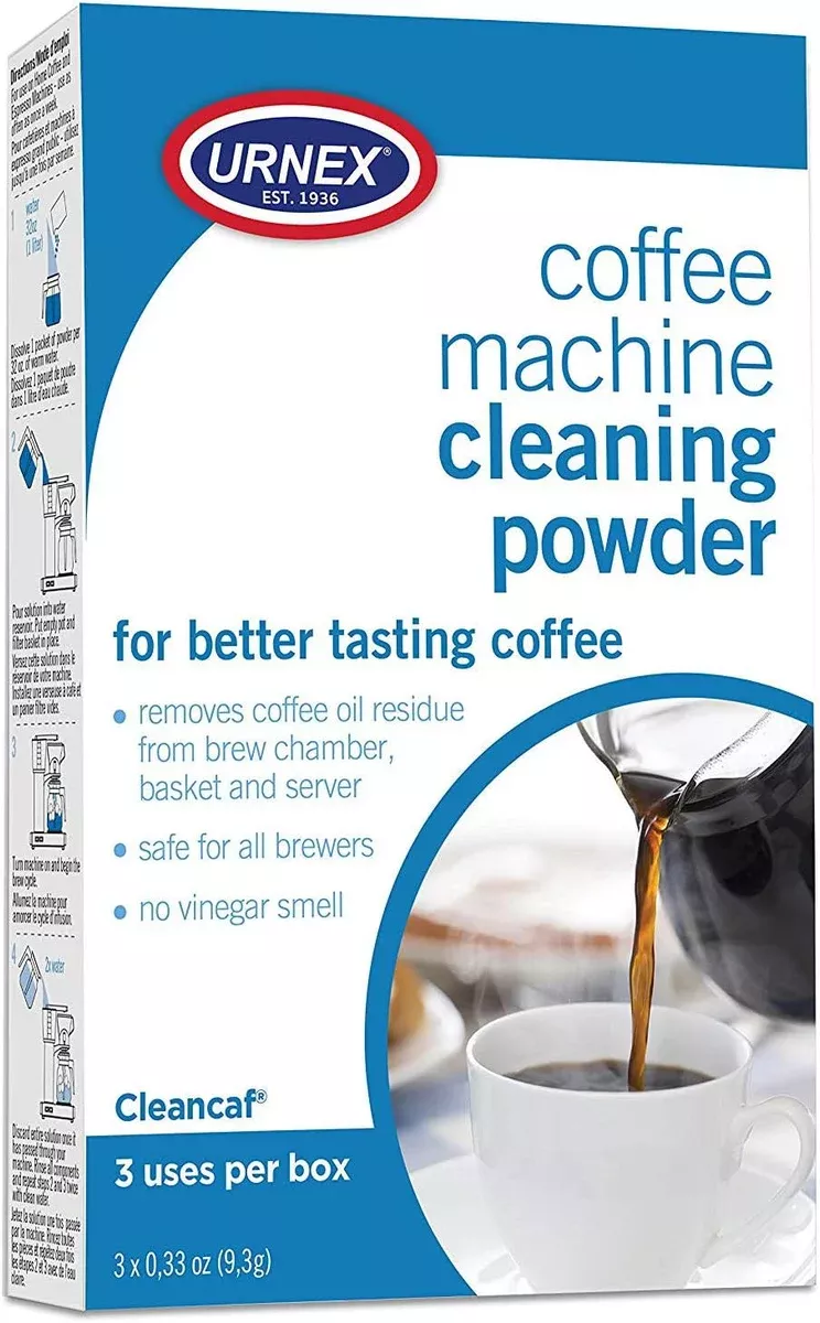 URNEX - CLEANCAF Coffee Machine Cleaning Powder 3 Pack