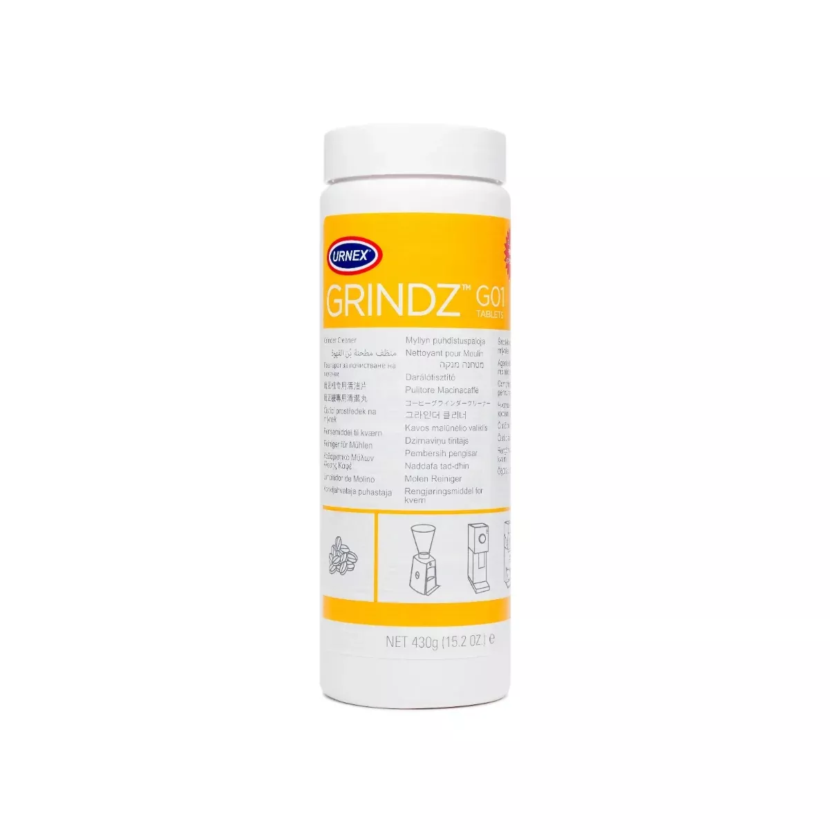 Urnex Grindz Coffee Grinder Cleaner Tablets (430g/15.2oz)