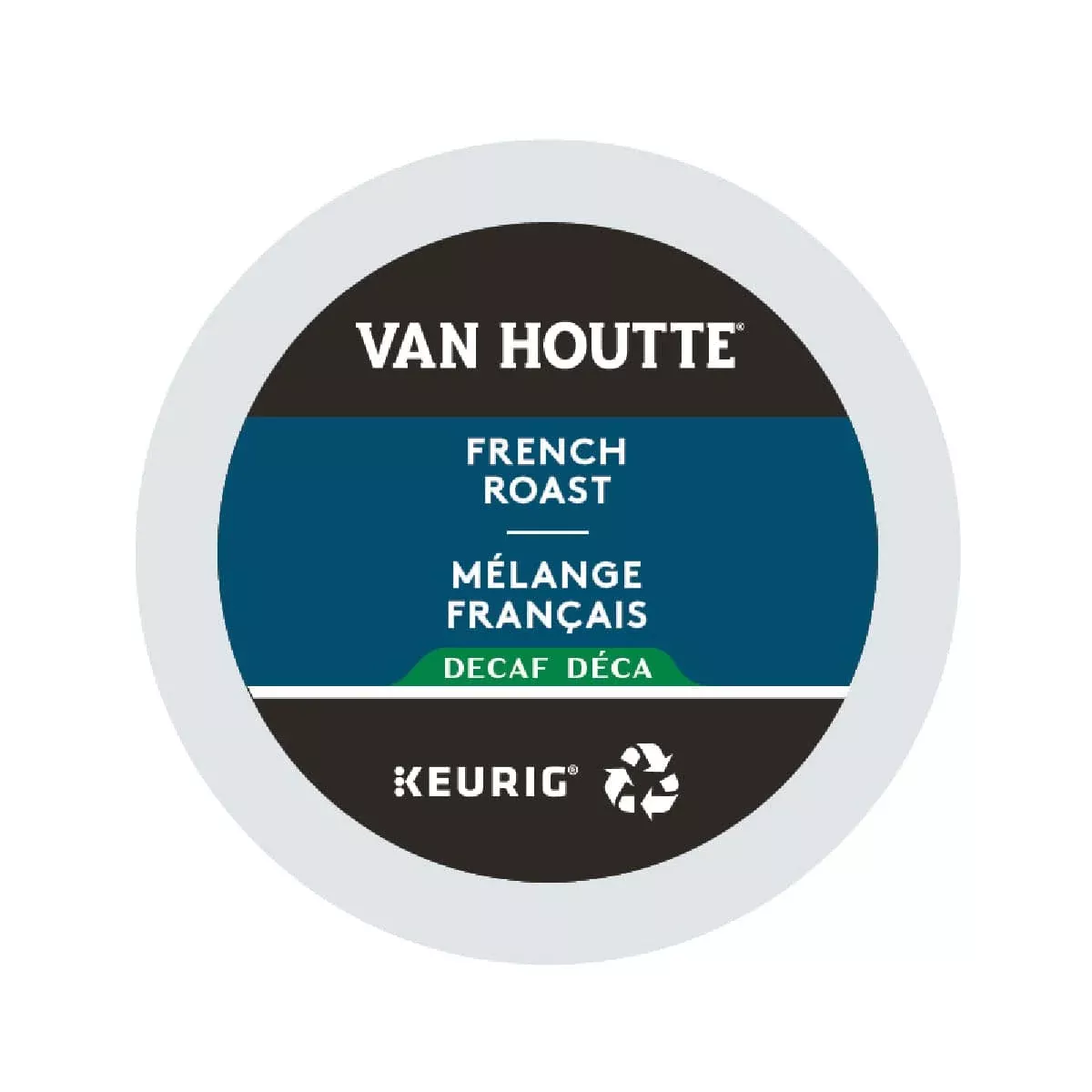 Van Houtte Decaf. French Roast K-Cup Recyclable Pods (Box of 24)