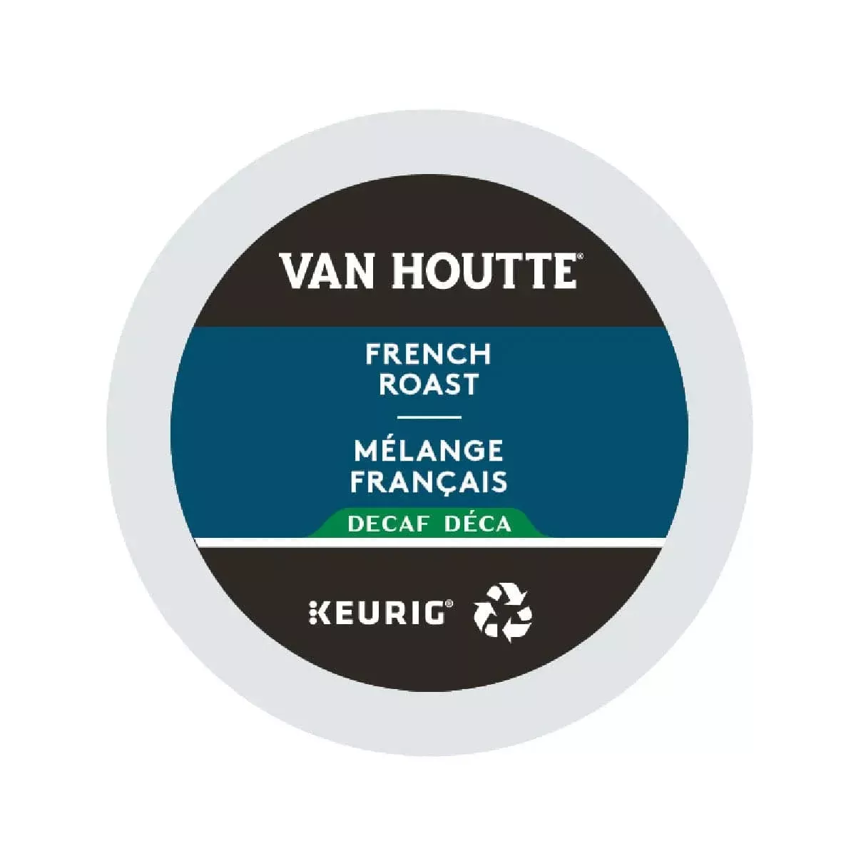 Van Houtte Decaf. French Roast K-Cup Recyclable Pods (Case of 96)