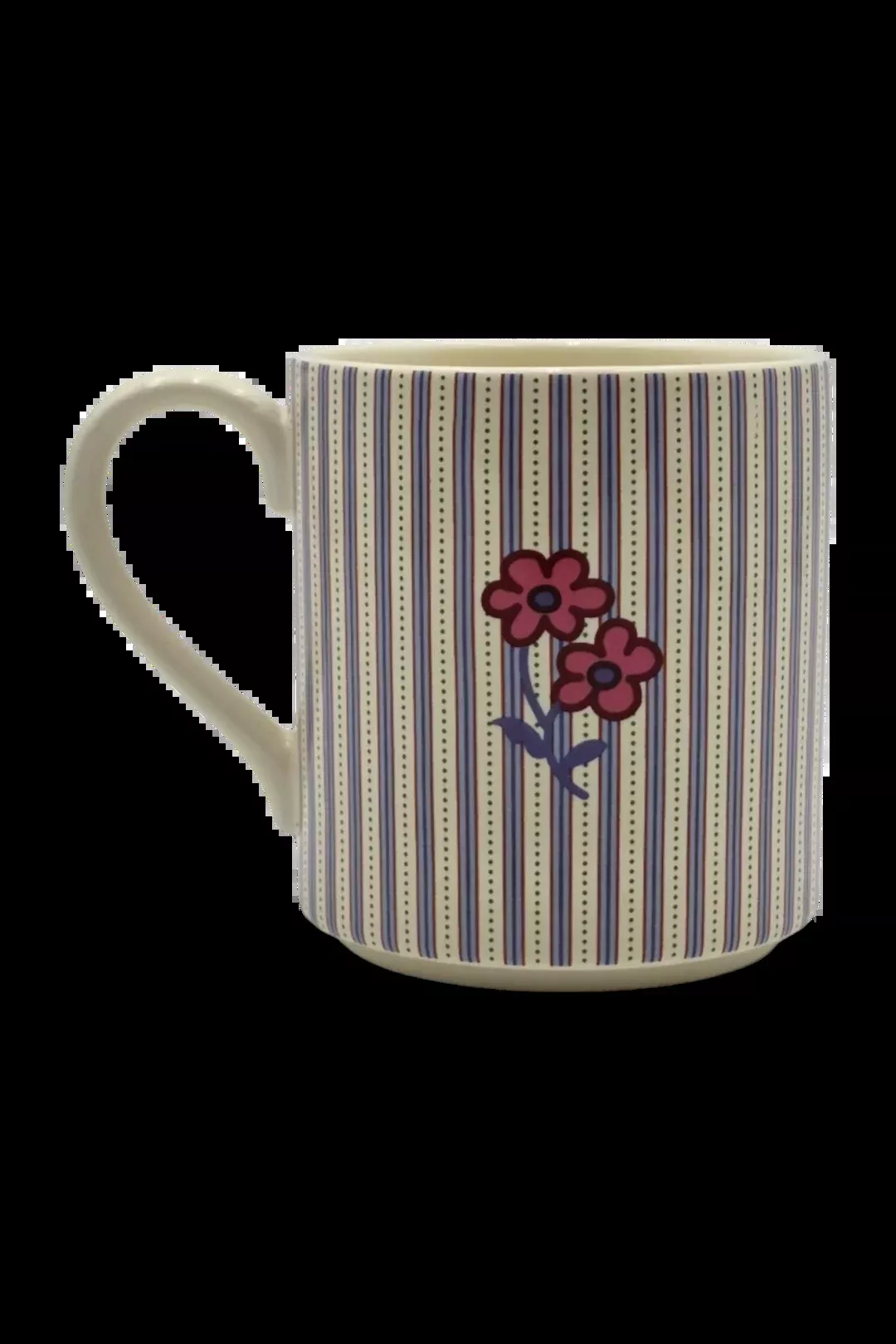 Vera Bradley 14oz Ceramic Mug – Rachel Ditsy Stripe