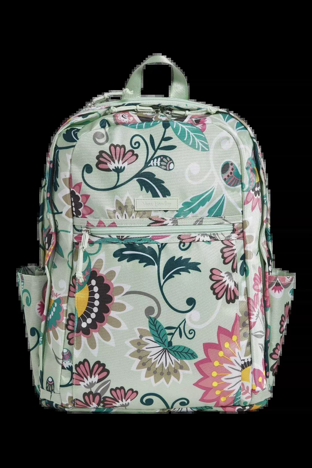 Vera Bradley Lighten Up Grand Backpack – Mint Flowers
