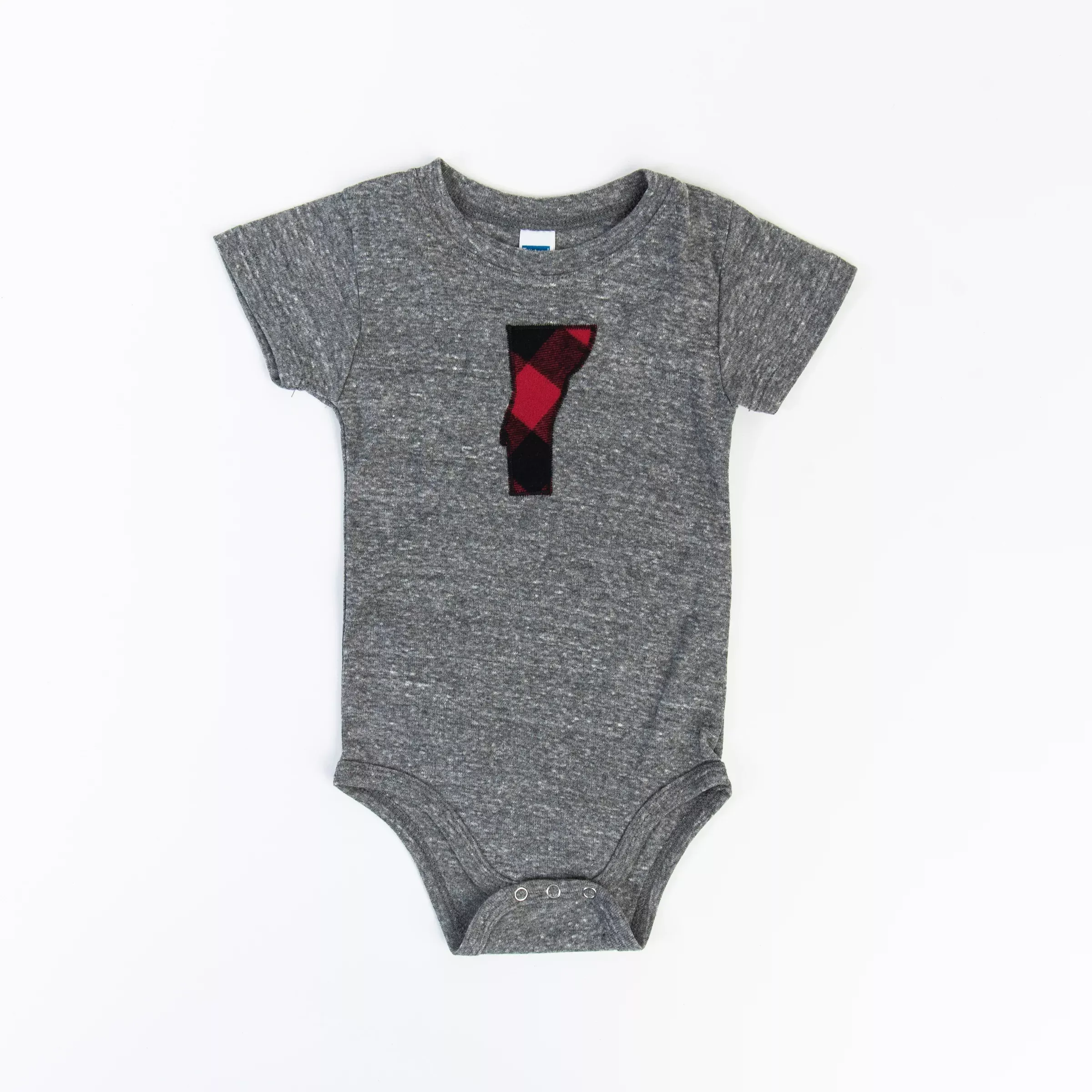 Vermont Baby Bodysuit in Red Flannel