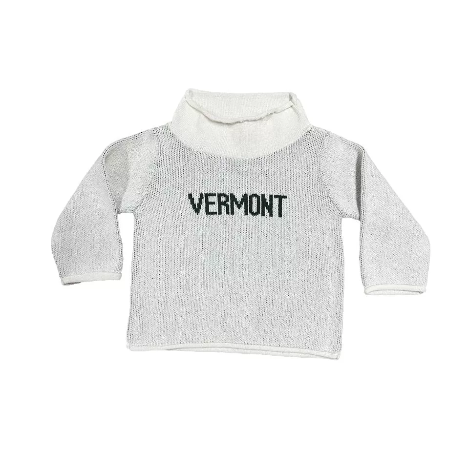 VERMONT Baby Rolltop Sweater - White