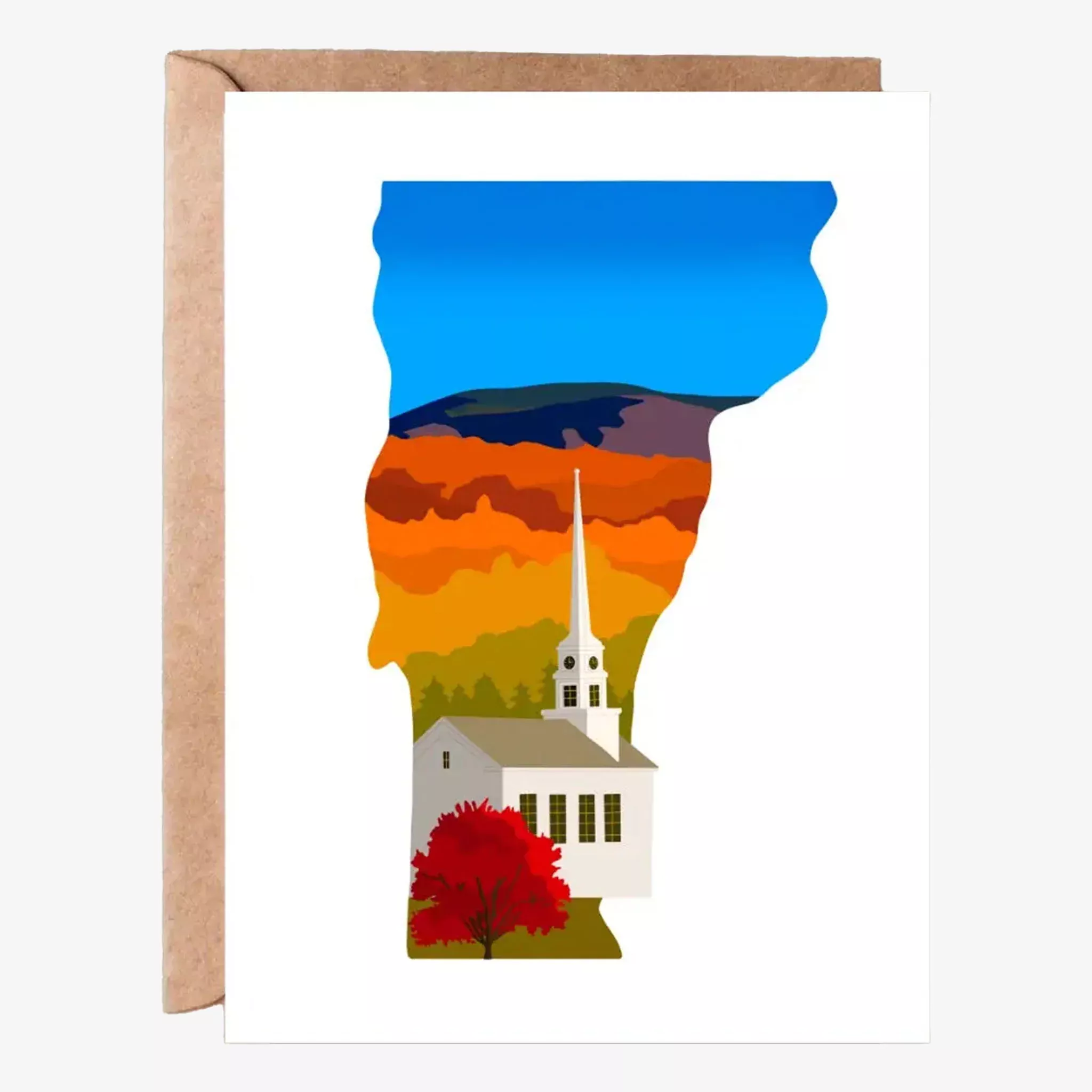 Vermont Fall Greeting Card