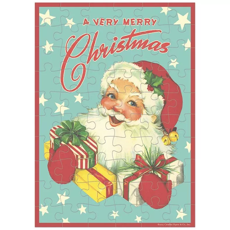 A Very Merry Christmas Santa Puzzle Greeting Card