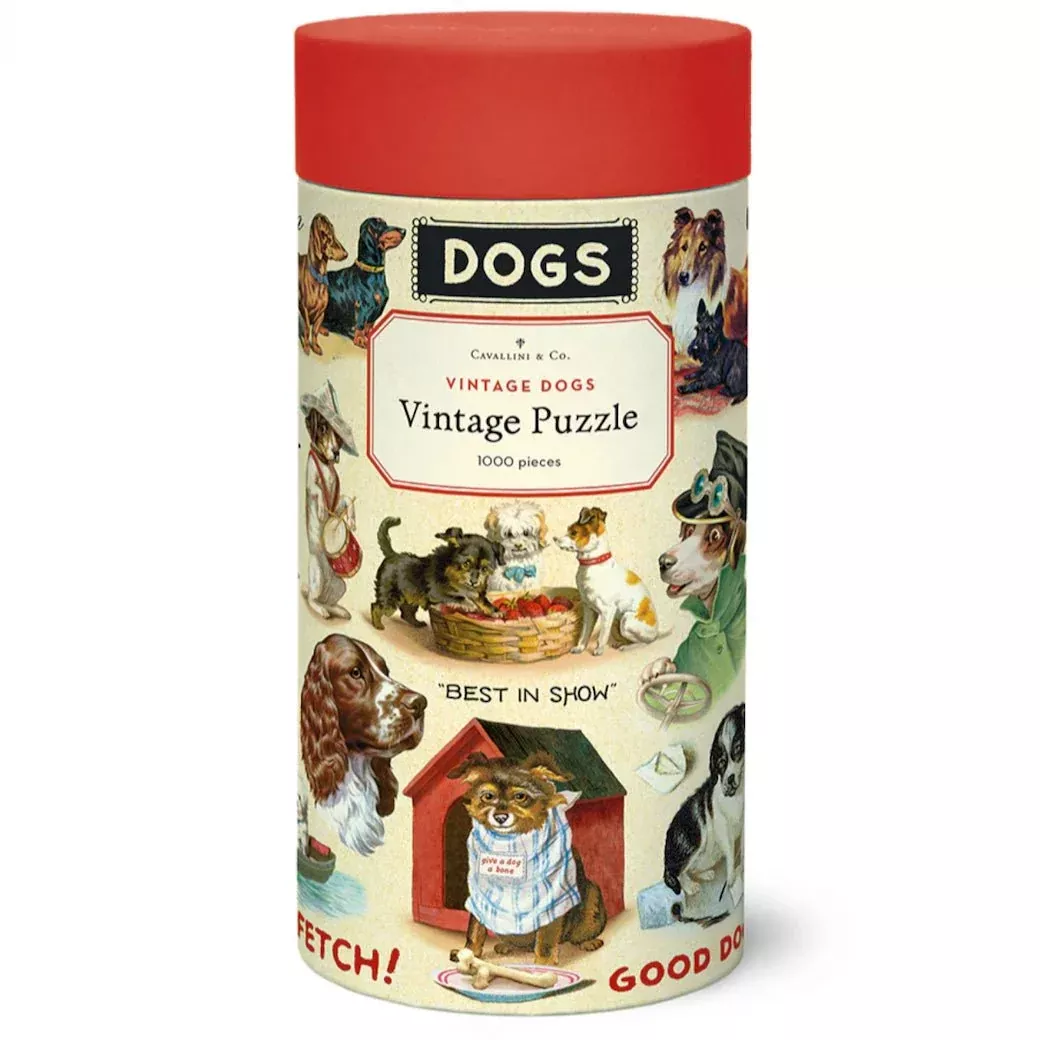 Vintage Dogs 1000-Piece Jigsaw Puzzle