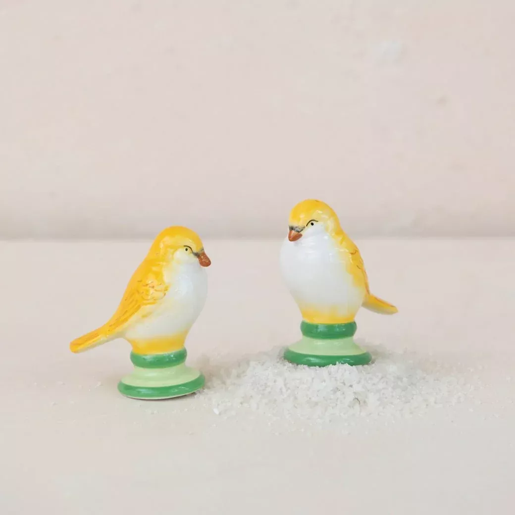 Vintage Reproduction Love Birds Salt and Pepper Set